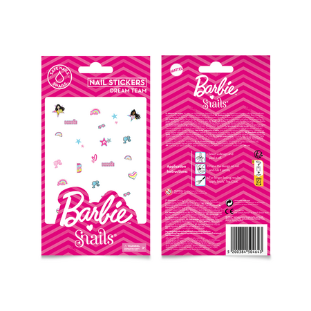 Stickere pentru unghii Barbie Dream Team, Snails 676010