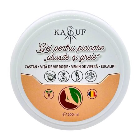 Gel pentru picioare obosite si grele, 200 g, Kasuf