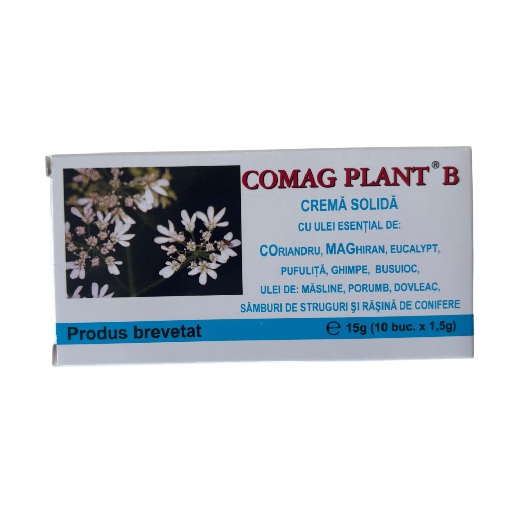 Crema solida Supozitoare, Comag Plant B, 10x1.5 g, Elzin Plant