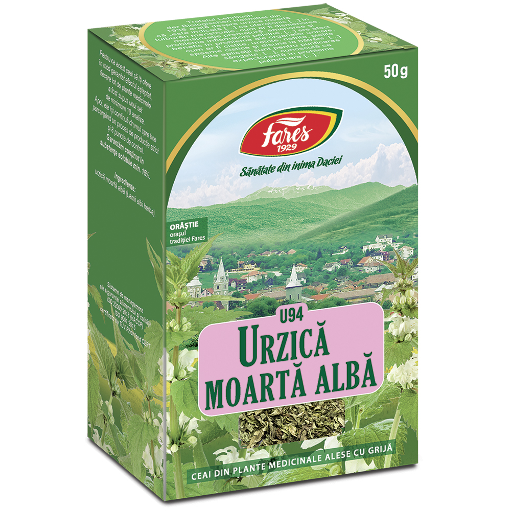 Ceai de urzica moarta alba, 50g, Fares