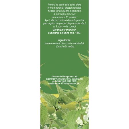 Ceai de urzica moarta alba, 50g, Fares 720785
