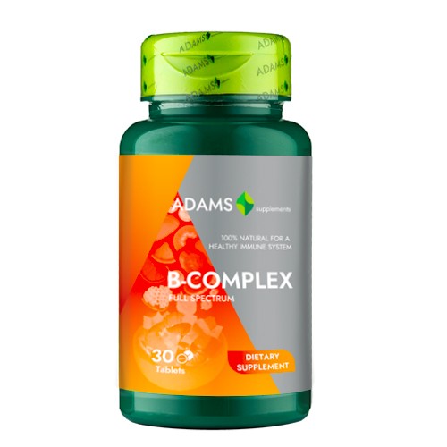 B-Complex, 30 tablete, Adams Supliments