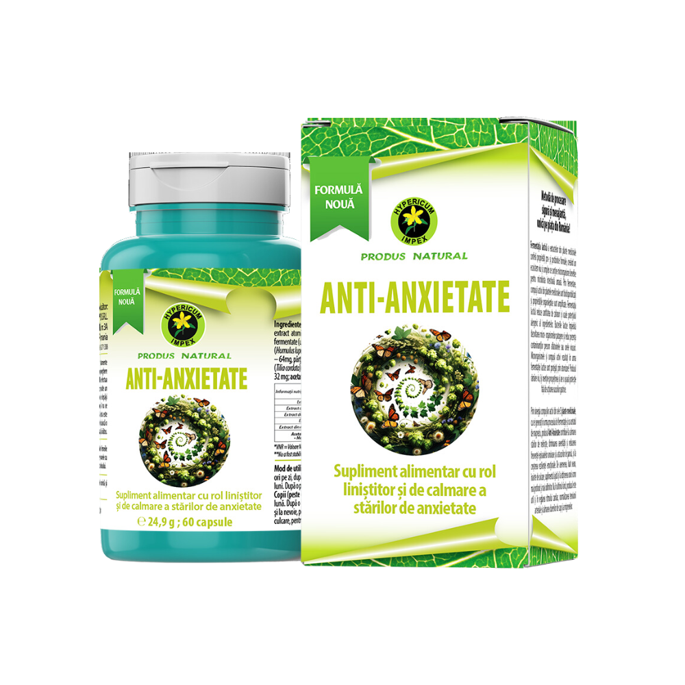 Anti Anxietate, 60 capsule, Hypericum