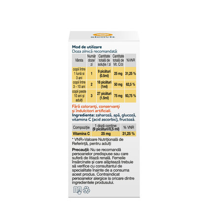 Picaturi Vitamina C Kids Sicovit, 30 ml, Zentiva 676166