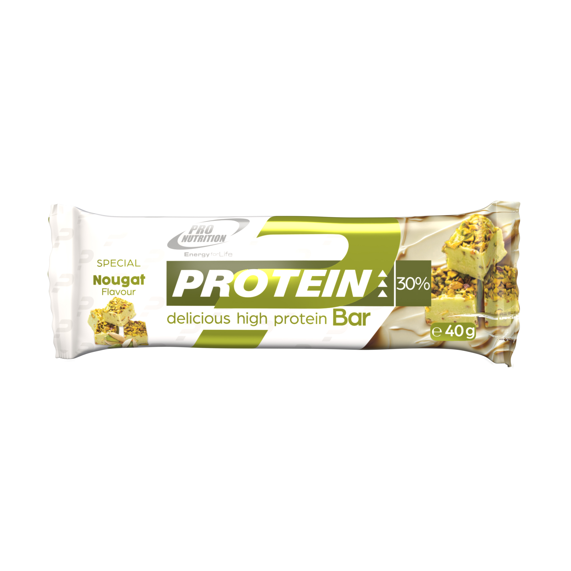 Baton proteic cu aroma de nougat, 40 g, Pro Nutrition