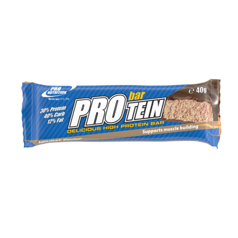 Baton proteic cu aroma de nougat, 40 g, Pro Nutrition