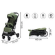 Carucuior sport Elite Styler, Verde, + 6 luni, Fillikid 676515