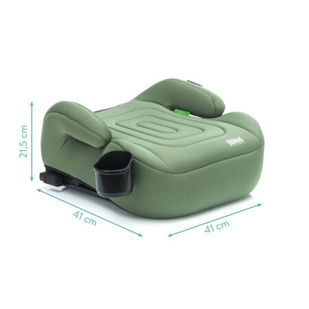 Inaltator auto cu Isofix, 42 x 20 x 36 cm, Green, Fillikid 676552