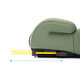 Inaltator auto cu Isofix, 42 x 20 x 36 cm, Green, Fillikid 676551