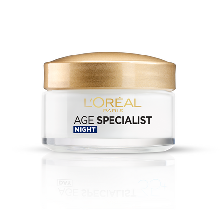 Crema antirid de noapte Age Specialist, 55+, 50 ml, Loreal 676624