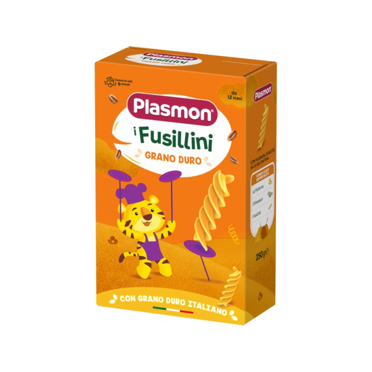 Paste fusilli grau dur, 250 g, Plasmon