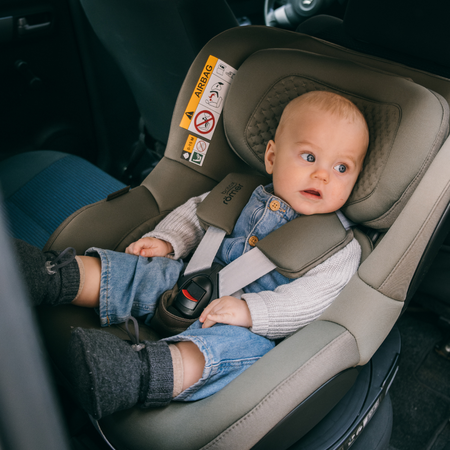Scaun auto rotativ pentru copii cu baza isofix inclusa Dualfix 5Z, 61-105 cm, Urban Olive Lux, Britax 676765