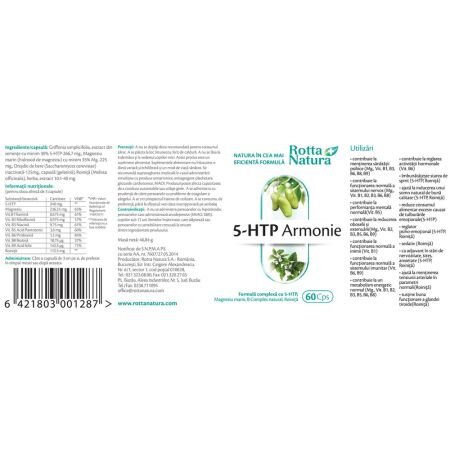 5-HTP Armonie, 60 capsule, Rotta Natura 676742