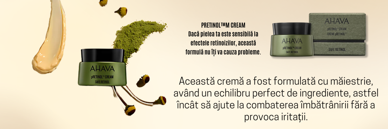 crema cu retinol si apa de la marea moarta ahava