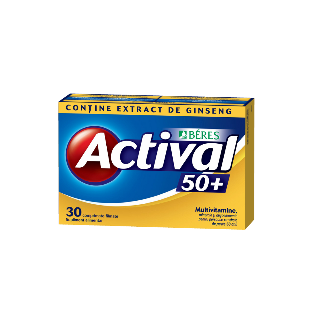 Actival 50+, 30 comprimate filmate, Beres