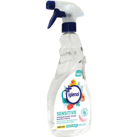 Dezinfectant suprafete si obiecte Sensitive, 750 ml, Igienol 676845