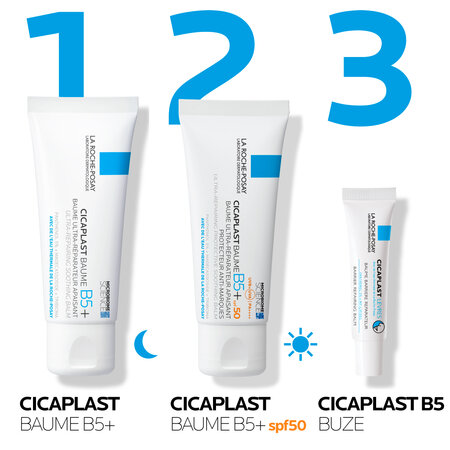 Balsam ultra-reparator calmant SPF50 Cicaplast Baume B5+, 40 ml, La Roche Posay 676903