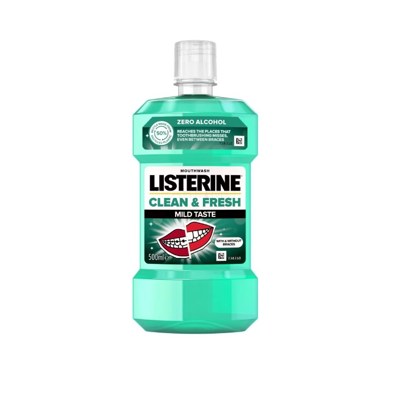 Apa de gura Clean and Fresh, 500 ml, Listerine