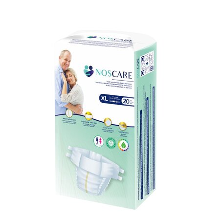 Scutece de incontinenta cu aripioare, Marimea XL, 20 buc, Noscares 677122