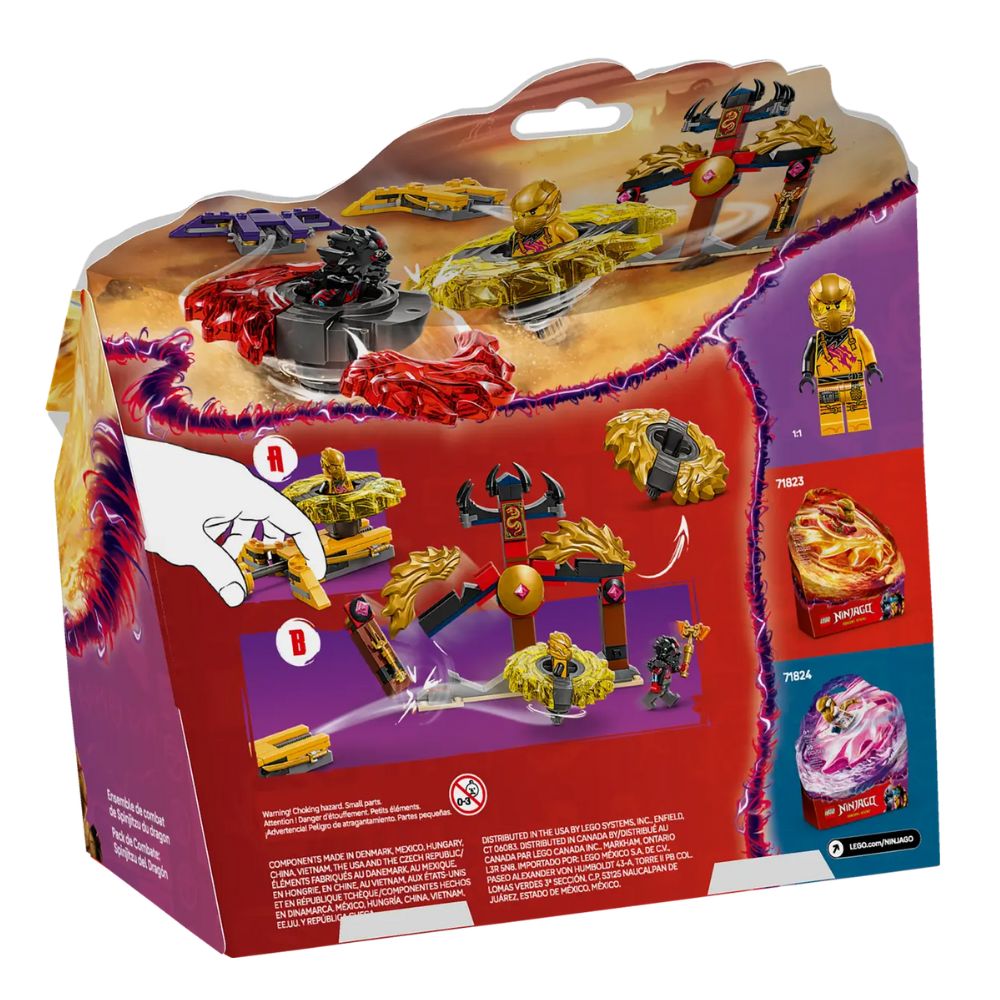 Pachet de lupta cu dragoni Spinjitzu Ninjago, 6 ani+ 71826, Lego