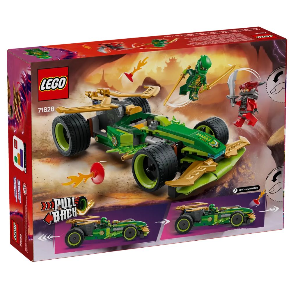 Masina de curse cu motor cu arc a lui Lloyd Ninjago, 7 ani+, 71828, Lego