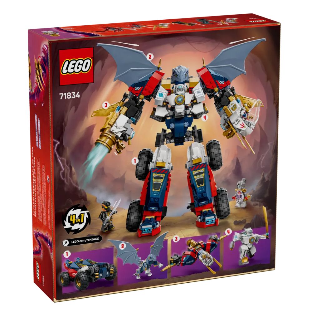 Ultrarobotul combinat al lui Zane Ninjago, 9 ani+, 71834, Lego