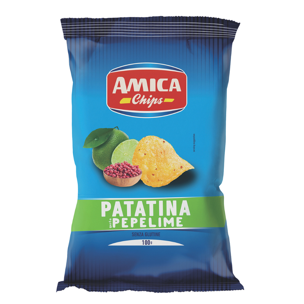 Chipsuri cu piper si lamaie, 100 g, Amica