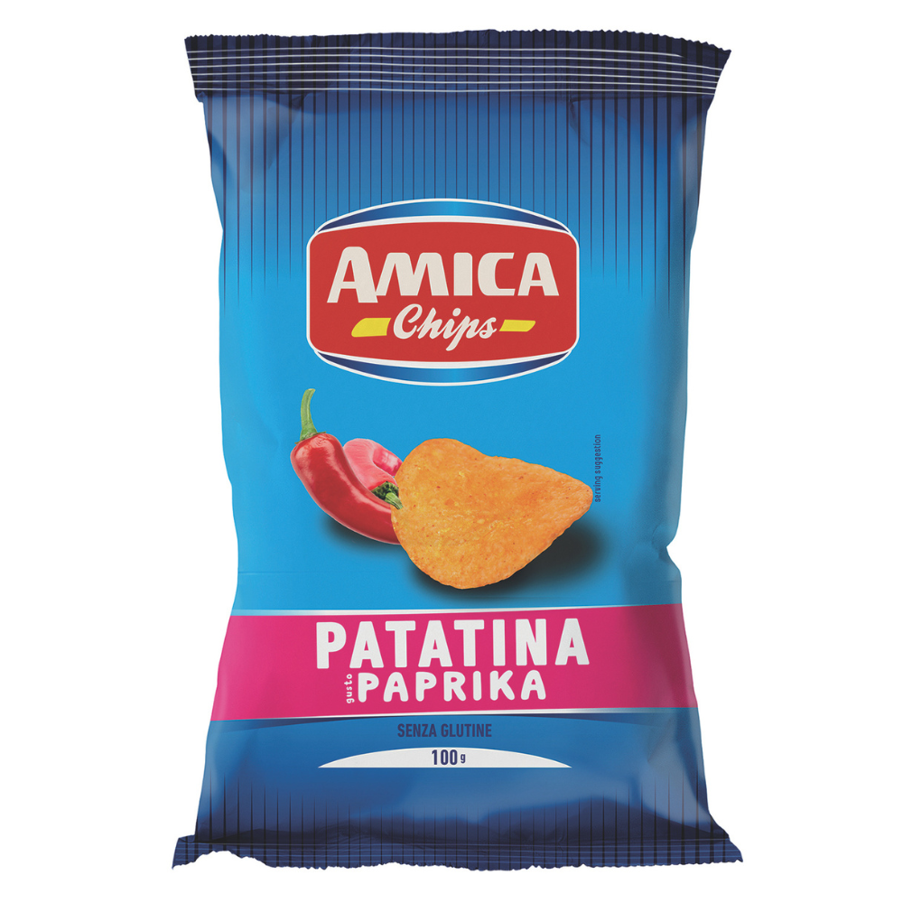 Chipsuri cu paprika, 100 g, Amica