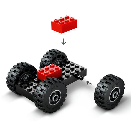 Incarcator pe roti galben pentru constructii City, 60450, + 4 ani, Lego 677442