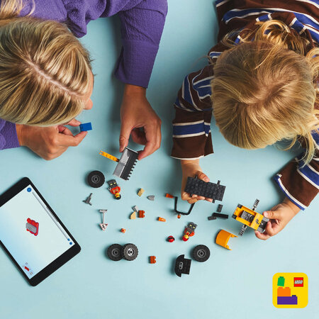 Incarcator pe roti galben pentru constructii City, 60450, + 4 ani, Lego 677441