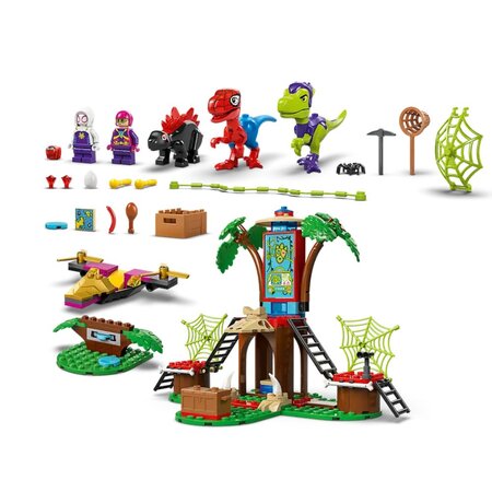infruntarea dintre dinozaurii Spidey si Gobby la casa-sediu din copac Marvel, 4 ani+, 11200, Lego 677535