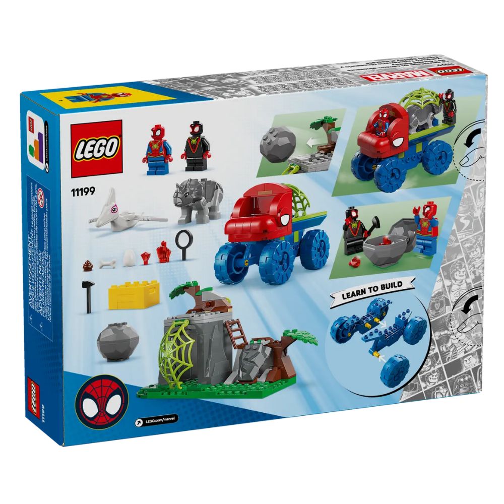 Echipa Spidey in misiune de salvare in Dino Crawler Marvel, 4 ani+, 11199, Lego