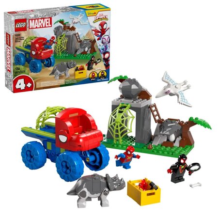Echipa Spidey in misiune de salvare in Dino Crawler Marvel, 4 ani+, 11199, Lego 677574