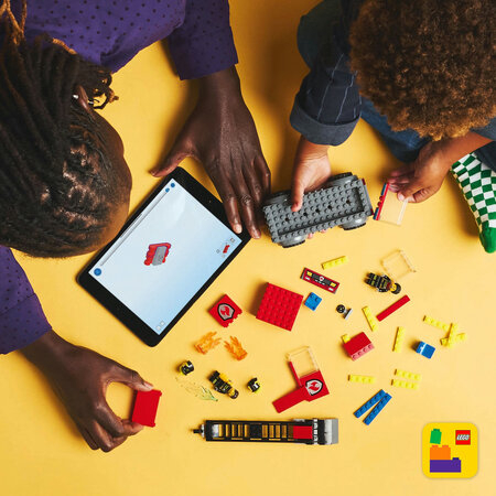 Autospeciala de pompieri cu scara, 60463, 4 ani+, Lego 677585