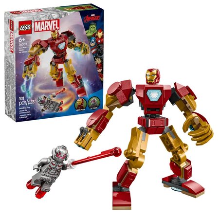 Robotul Iron Man vs Ultron Marvel, 6 ani+ 76307, Lego 677659