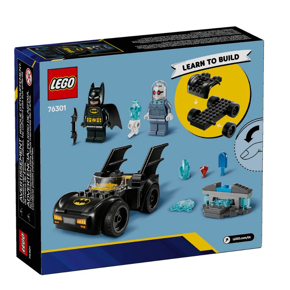 Batman si Batmobile vs Mr. Freeze DC, 4 ani+, 76301, Lego