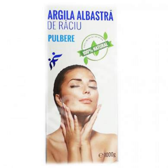 Pulbere de Argila Albastra de Raciu, 1000 g, Romcos Impex