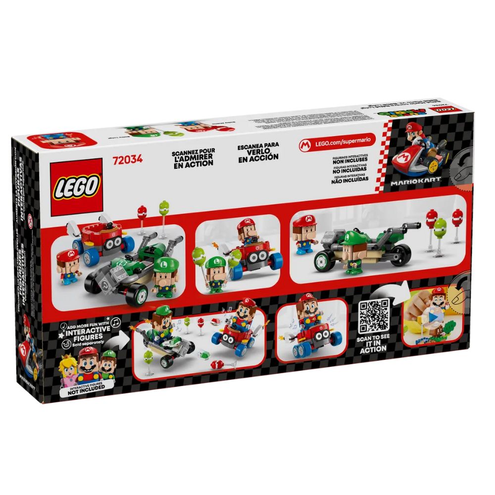 Mario Kart Baby Mario si Baby Luigi Super Mario, 8 ani+, 72034, Lego