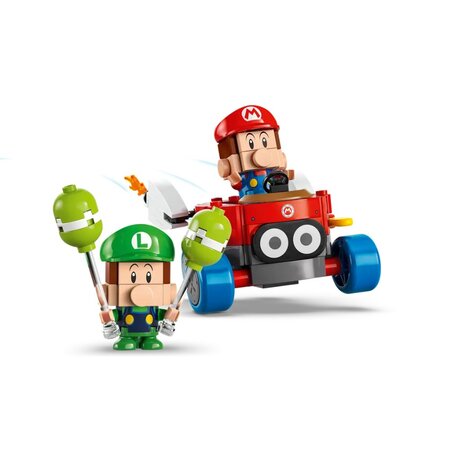 Mario Kart Baby Mario si Baby Luigi Super Mario, 8 ani+, 72034, Lego 677847
