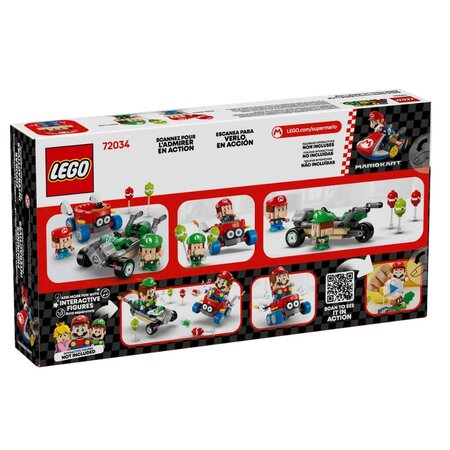 Mario Kart Baby Mario si Baby Luigi Super Mario, 8 ani+, 72034, Lego 677842