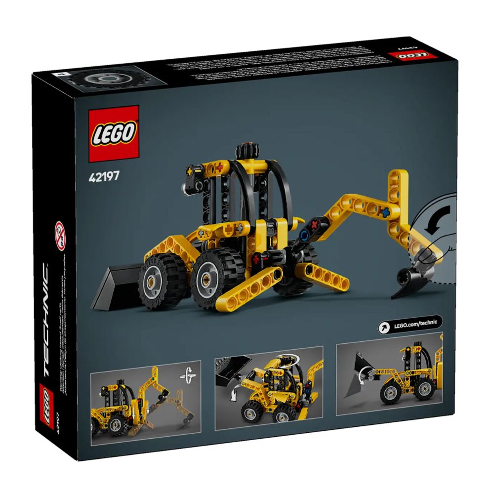 Buldoexcavator Technic, 7 ani+, 42197, Lego