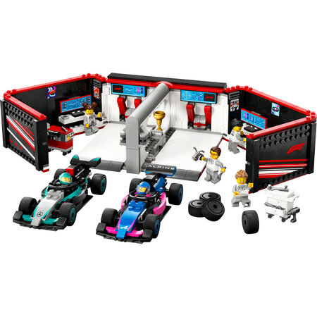 Garaj F1 si masini Mercedes AMG si Alpine, 60444, + 7 ani, Lego 677997