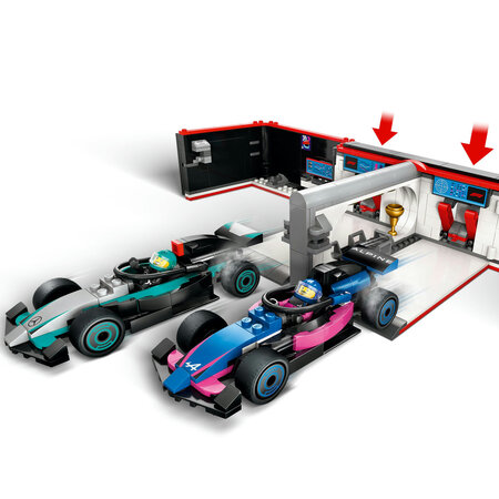 Garaj F1 si masini Mercedes AMG si Alpine, 60444, + 7 ani, Lego 677993