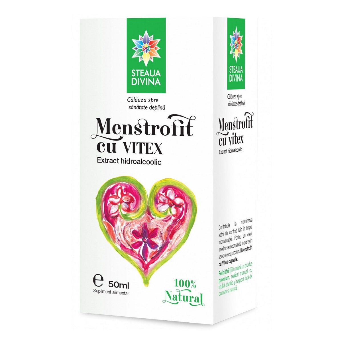 Tinctura Menstrofit cu Vitex, 50 ml, Steaua Divina