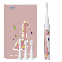 Periuta de dinti electrica pentru copii+ 4 capete de rezerva J20C, Roz, JTF
