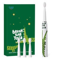 Periuta de dinti electrica pentru copii+ 4 capete de rezerva J20C, Verde, JTF