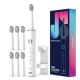 Periuta de dinti electrica pentru adulti+ 6 capete de rezerva J40, Alb, JTF 731062