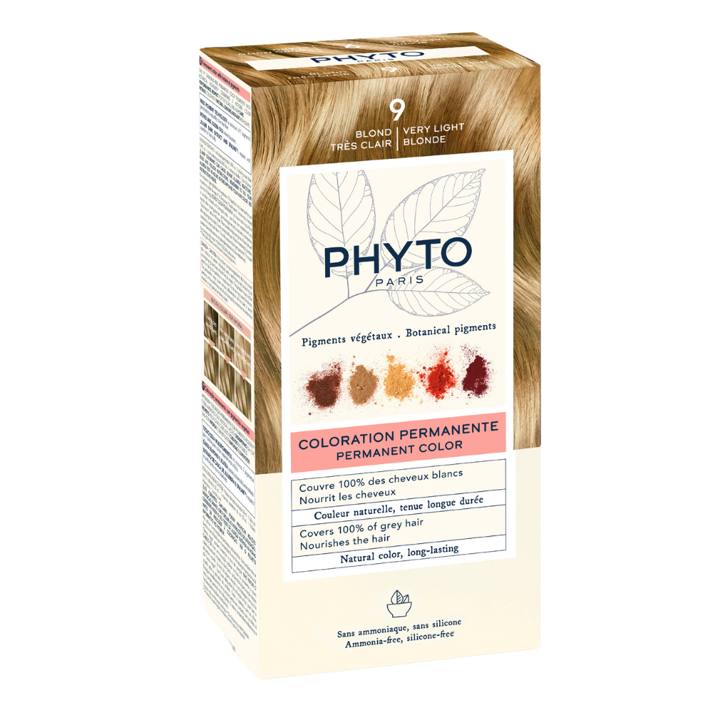 Vopsea permanenta pentru par PhyroColor, Nuanta 9 Very Light Blonde, Phyto