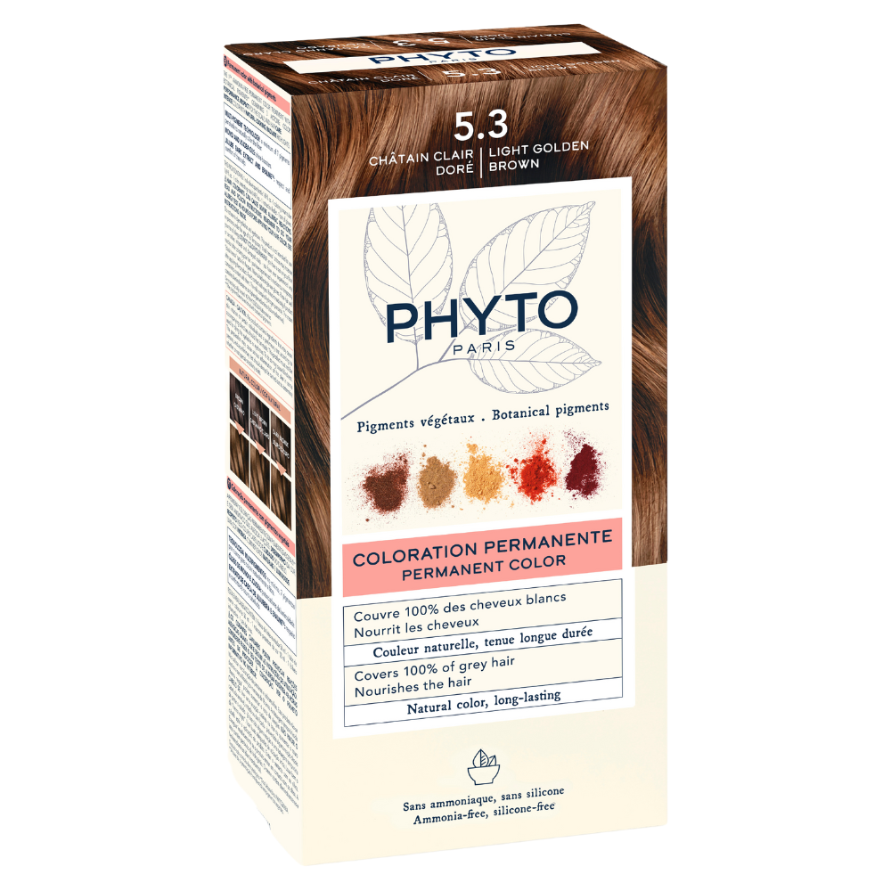 Vopsea permanenta pentru par PhyroColor, Nuanta 5.3 Light Golden Brown, Phyto