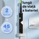 Periuta de dinti electrica pentru adulti+ 8 capete de rezerva J40, Negru, JTF 678278